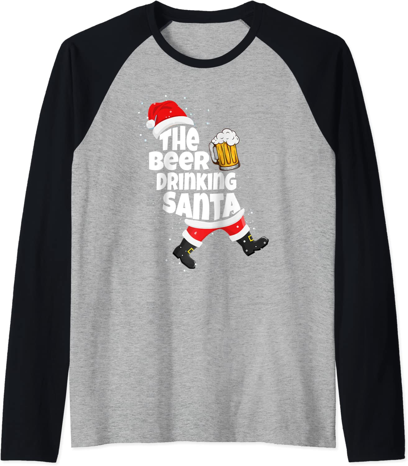 The Beer Drinking Santa Claus - Christmas Party Santa Claus T-Shirt