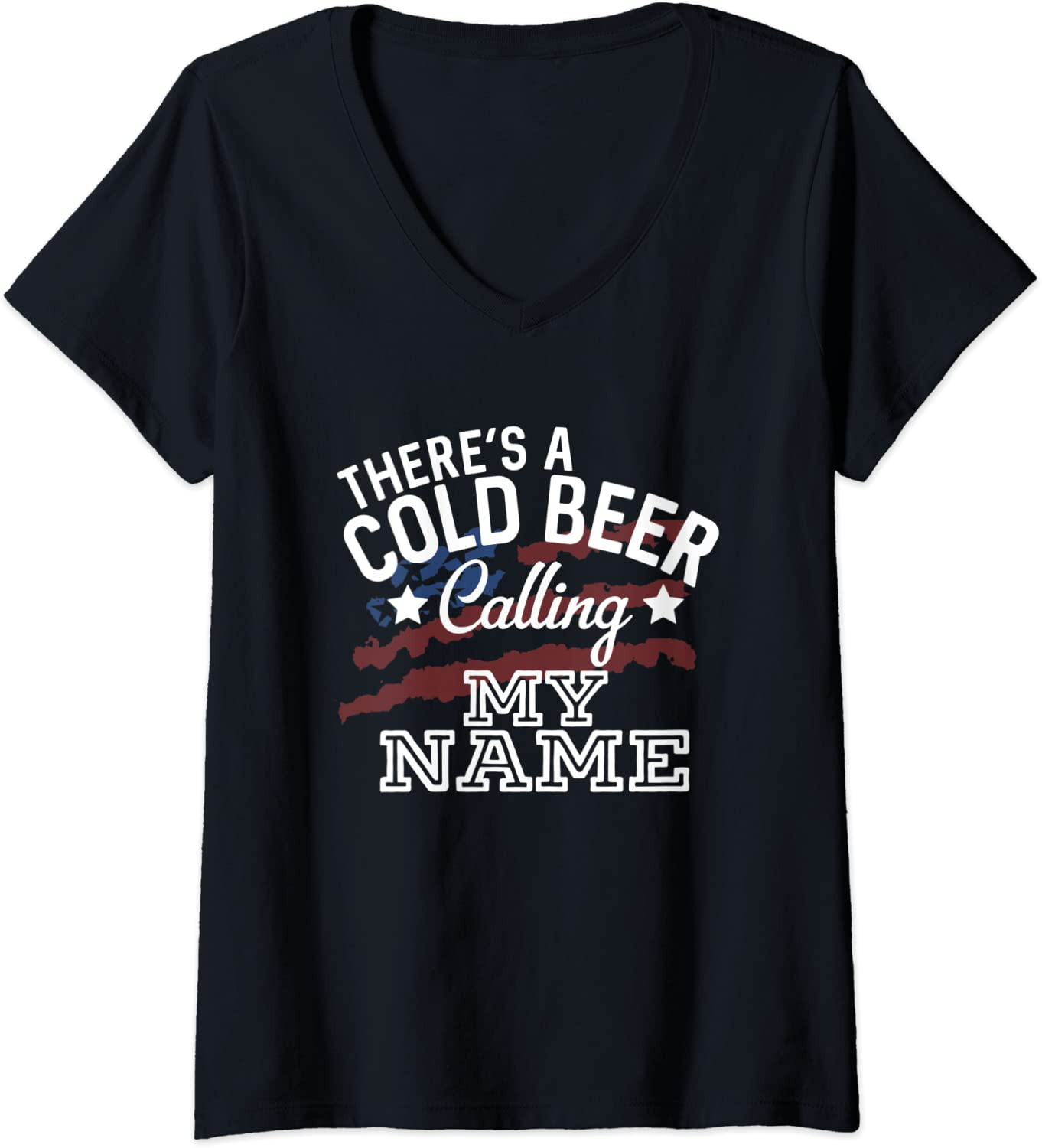 There's A Cold Beer Calling My Name Country Music America T-Shirt