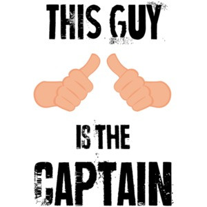 This guy is the captain. Funny Boating