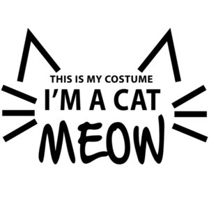 This is my costume - I'm a cat Meow -