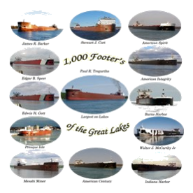 1,000 Foot Freighters On The Great Lakes Light T-Shirt