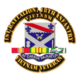 1st Battalion, 18th Infantry w SVC Ribbons