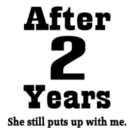 2nd Anniversary Funny Quote Light T-Shirt