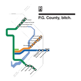 2-pg county shirts white