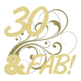 30 And Fabulous (Glitter)