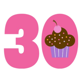 30th Birthday Cupcake