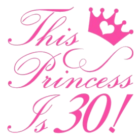 30th Birthday Princess Jr. Spaghetti Tank