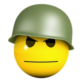 3d-smiley-soldier 3/4 Sleeve T-shirt