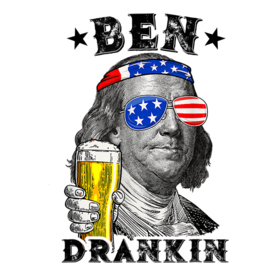 Ben Drankin Benjamin Franklin Funny Drink Beer 4th Of July T-Shirt