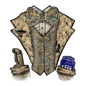 Camo Tuxedo With Bowtie Beer T-Shirt