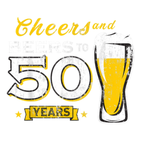 Cheers And Beers To 50 Years 50th Funny Birthday Party Gifts T-Shirt