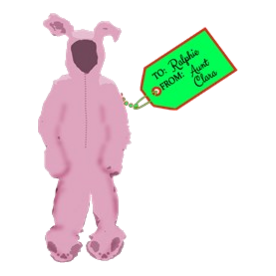 Christmas Story Pink Bunny Suit Light T-Shirt