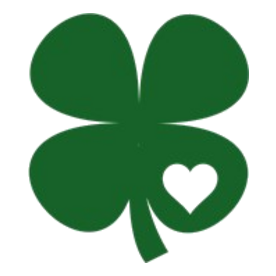 Clover Heart Irish Green St. Patrick's