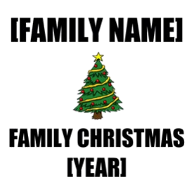 Family Name Christmas Year Personalize It!