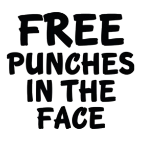 Free Punches In The Face White