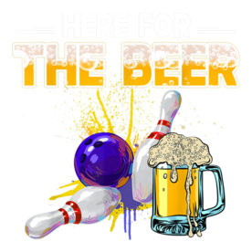 Funny Bowling Hobby Here For The Beer Drinking Novelty Gifts T-Shirt