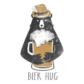 Funny Oktoberfest Shirt Bier Beer Bear Hug German Party Tee Premium T-Shirt