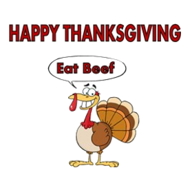 HAPPY THANKSGIVING-eat beef