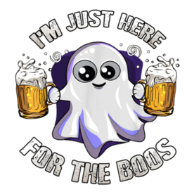 I'm Just Here For The Boos Funny Halloween Costume Gift T-Shirt