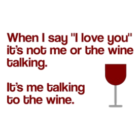 Me talking to the wine Women's Classic T-Shirt