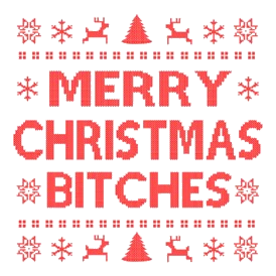 MERRY CHRISTMAS BITCHES Light T-Shirt