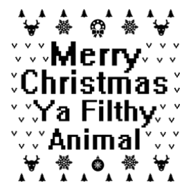 MERRY CHRISTMAS YA FILTHY ANIMAL