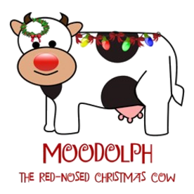 MOODOLPH THE RED-NOSED CHRISTMAS COW