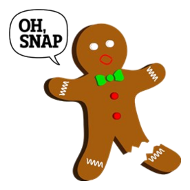 Oh, Snap! Funny Gingerbread Christmas Gift Light T-Shirt