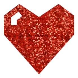 pixel valentines day heart