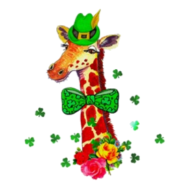 St. Patrick's Day Giraffe