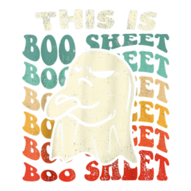 This Is Boo Sheet Ghost Retro Halloween Costume Men Women T-Shirt