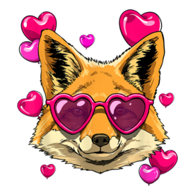 Valentines Day Fox Funny Fox Lover T-Shirt