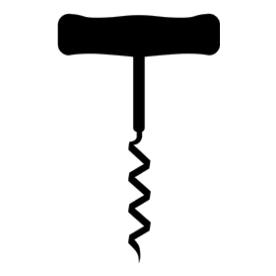Wine Corkscrew Black