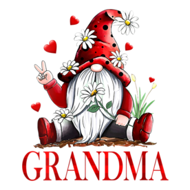 Womens Funny Love Being Called Grandma Gnome Valentine Day Matching V-Neck T-Shirt