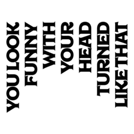 You Look Funny With Your Head Turned Light T-Shirt