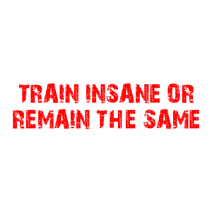 TRAIN INSANE OR REMAIN THE SAME