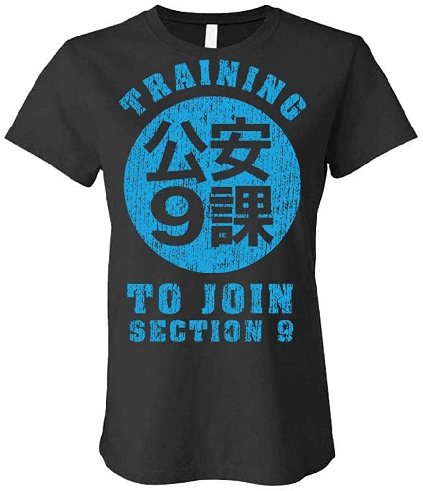 Training To Join Section 9 - Anime Sci Fi Movie - Ladies Cotton T-Shirt