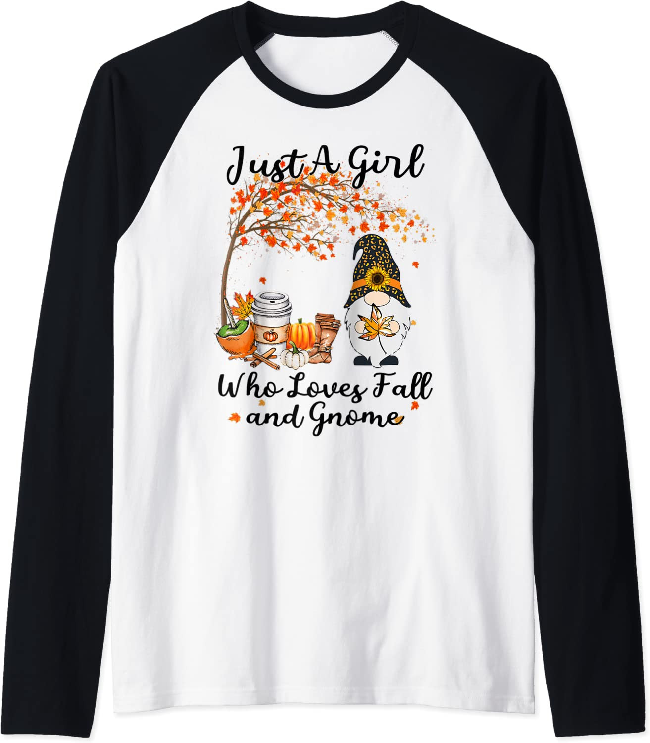 Tu Just A Girl Who Loves Fall And Gnome Thanksgiving T-Shirt