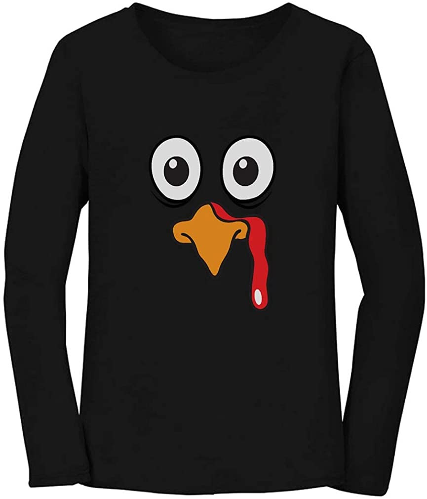 Turkey Face Gobble Sweatshirt Funny Thanksgivings For Women T-Shirt