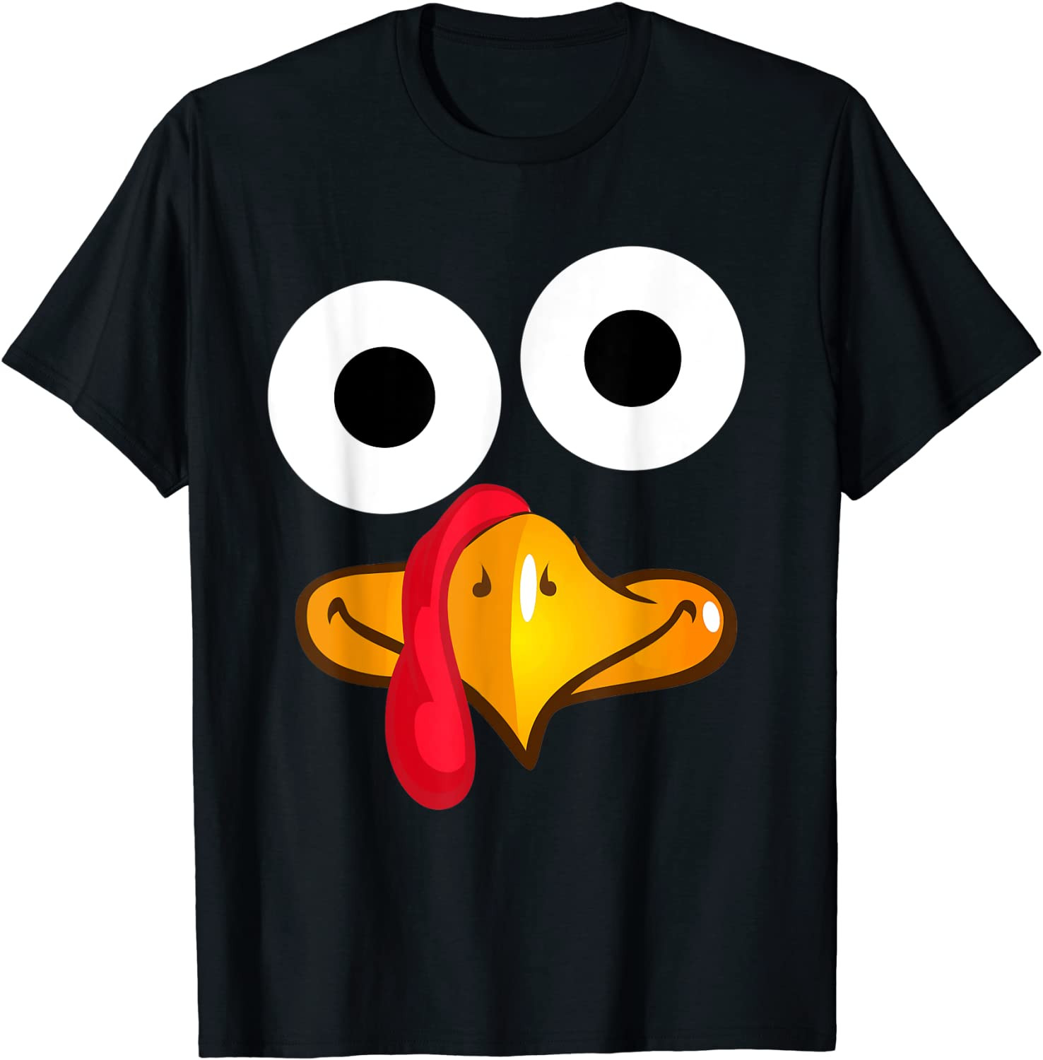 Turkey Face Thanksgiving T-Shirt