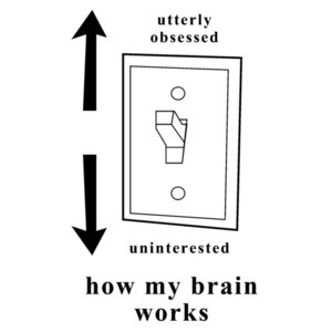 Utterly obsessed - Uninterested - how my brain works.