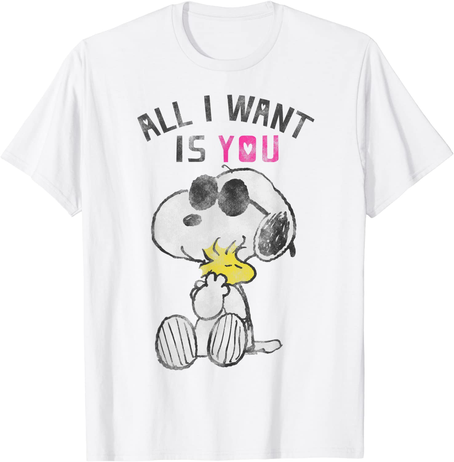 Valentines All I Want Is You Snoopy T-Shirt