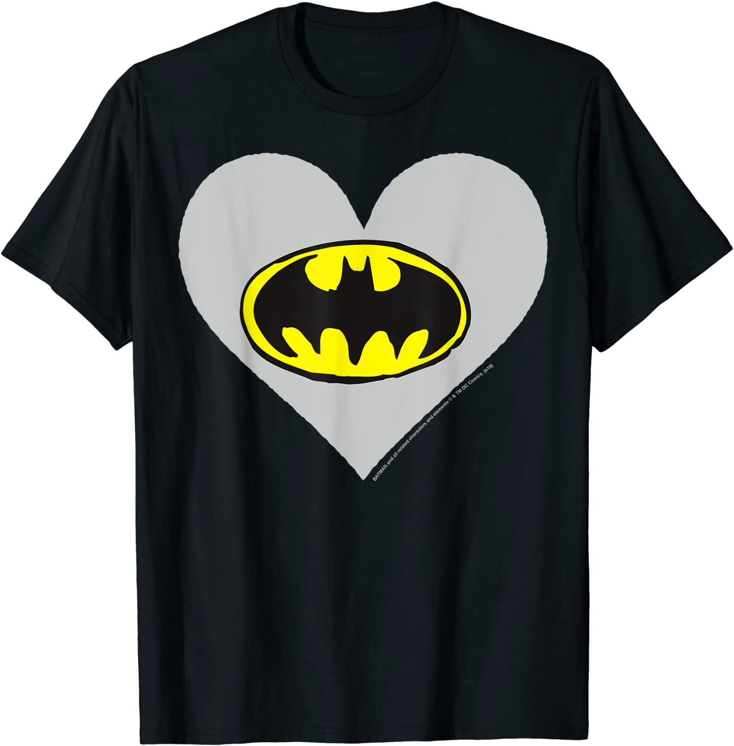 Valentine's Day Batman Heart Logo T-Shirt