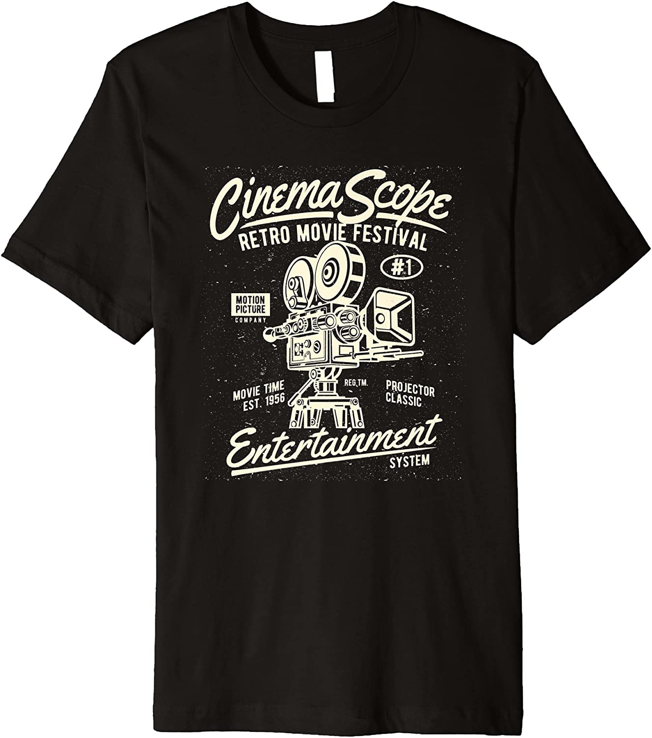 Vintage Movie Buffs Cinemascope Retro Movie Festival Lovers T-Shirt