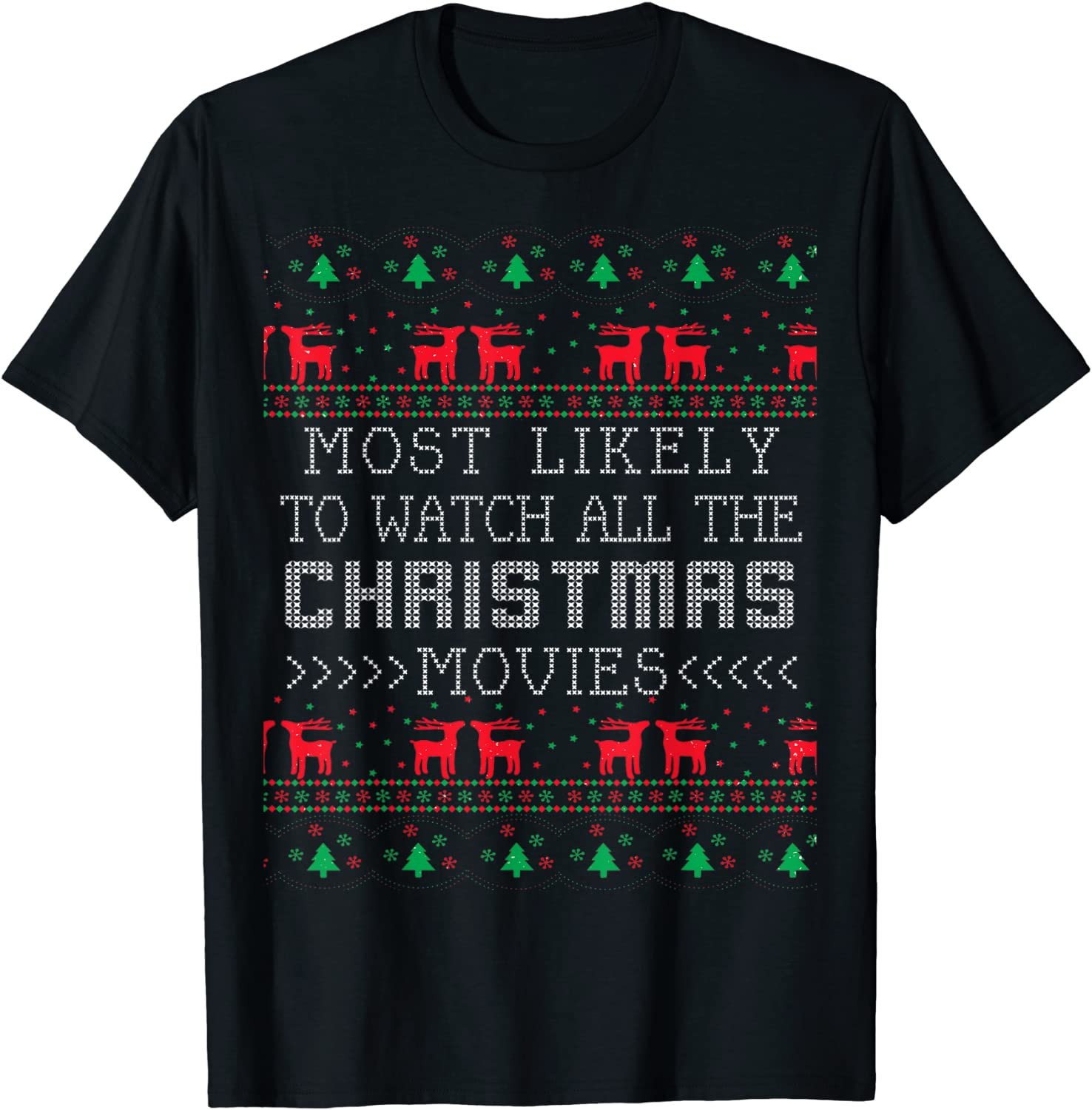 Watch Christmas Movies Costume Party T-Shirt