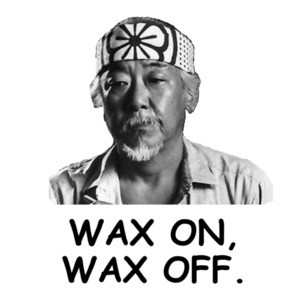 Wax On, Wax Off Karate Kid