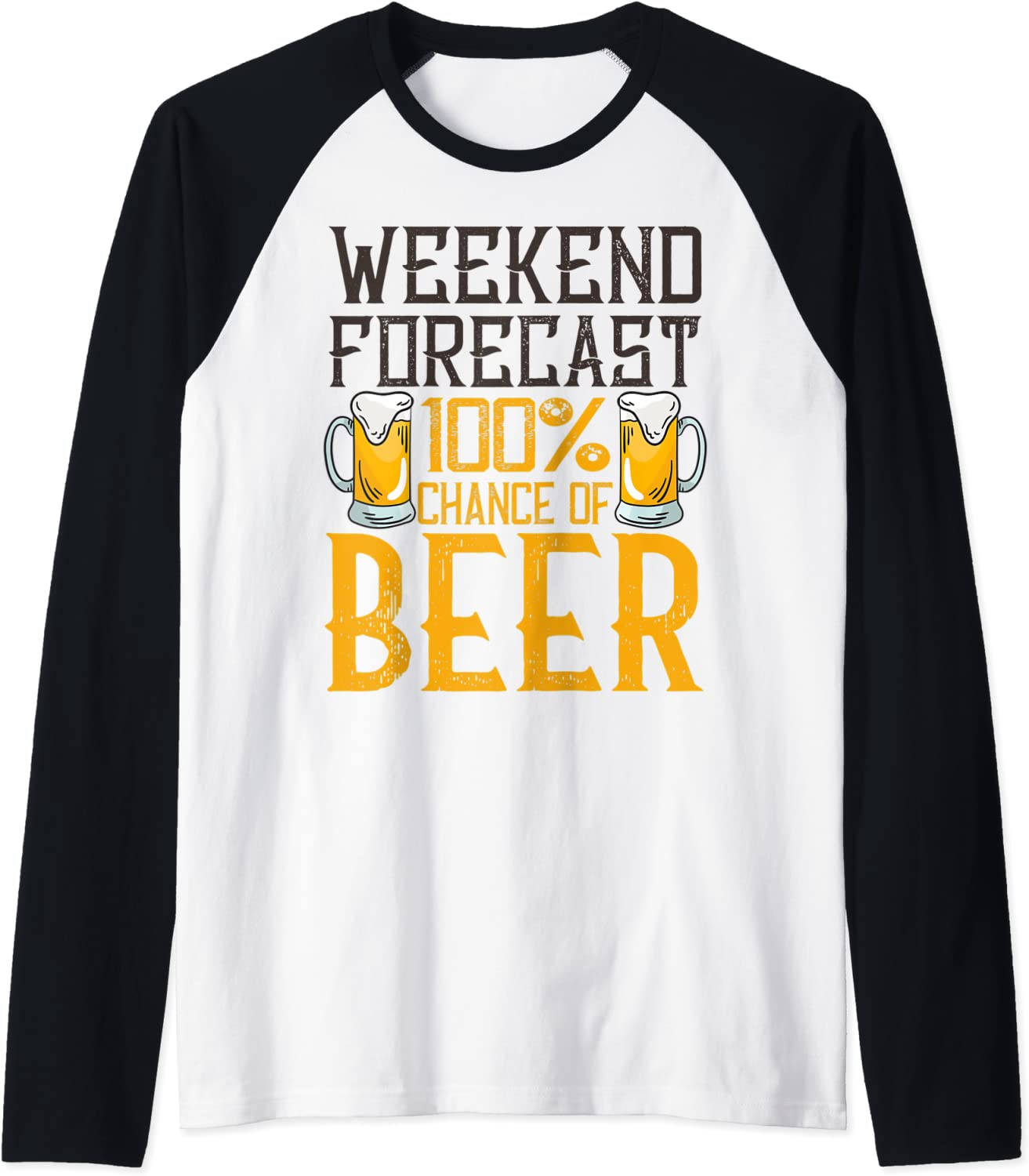 Weekend Forecast 100% Chance Of Beer Drinking T-Shirt