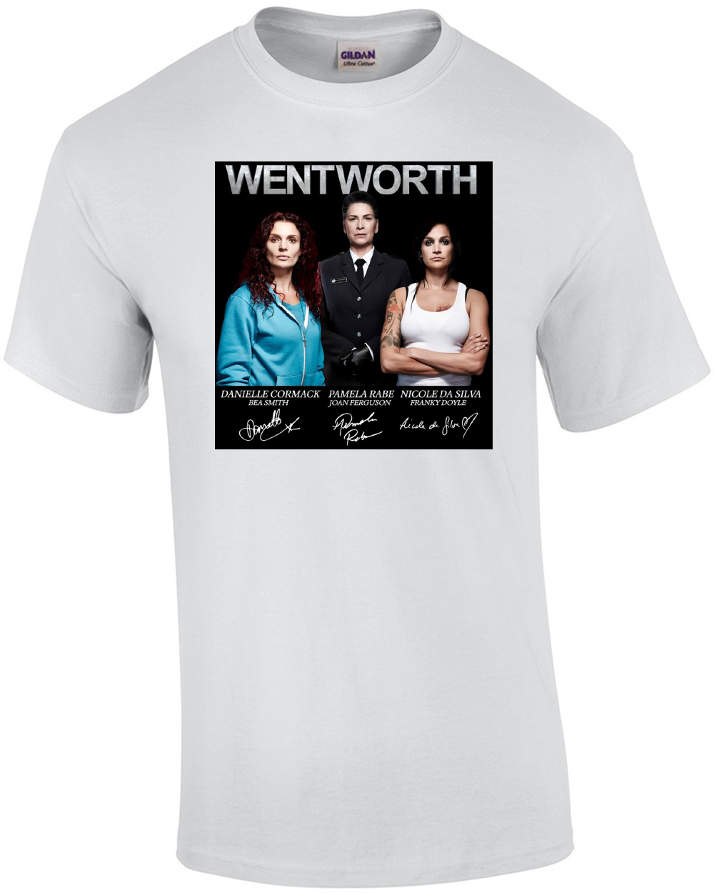 Wentworth Prison Franky Doyle Bea Smith Cast Signed Movie Film T-Shirt