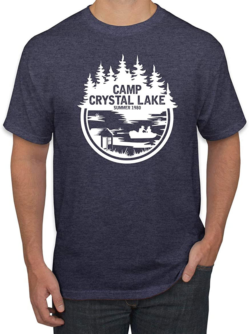 White Camp Crystal Lake Retro NJ 80s Horror Movie Jason Pop Culture T-Shirt