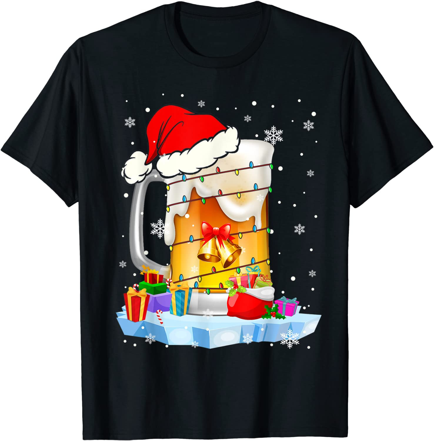 Xmas A Beer Glass T-Shirt